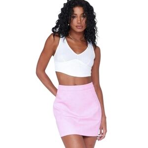 Princess Polly Womens Kati Hot Pink Mini Skirt 100% Cotton Size 8